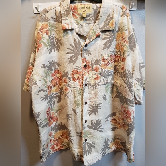 Havana Jack's Cafe Other - Havana Jack's Cafe XXL Silk Short Sleeve Button Front Hawaiian Shirt